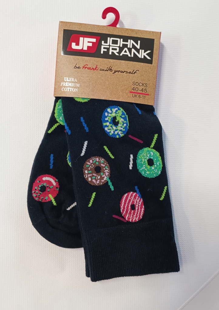 Pánské ponožky John Frank JFLSFUN151 UNI Černá