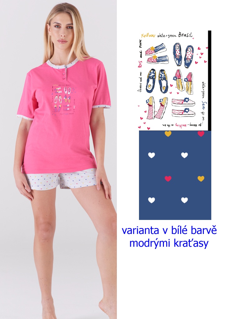 Dámské pyžamo KARELPIU KC6100 S Růžová