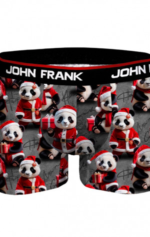 Pánské boxerky John Frank JFBD52-CH-SANTA PANDA