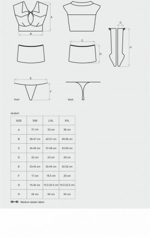 Sexy kostým Student -  Obsessive