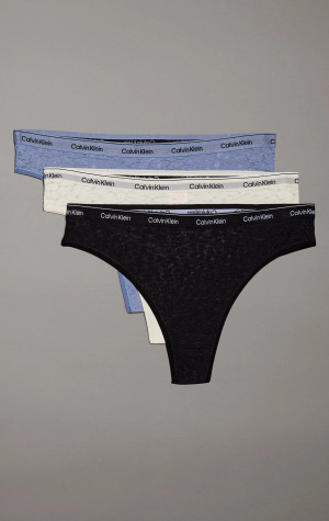 Dámské brazilky Calvin Klein QD5225E 3PACK PYN