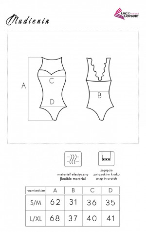 Elegantní body Mudienin - LivCo Corsetti