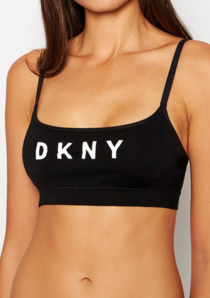 Obrázok DKNY Športová podprsenka DKNY čierna čierno-biela S