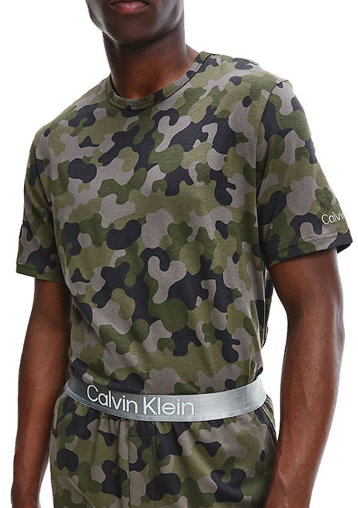 Pánské tričko Calvin Klein NM2192 M Zelená