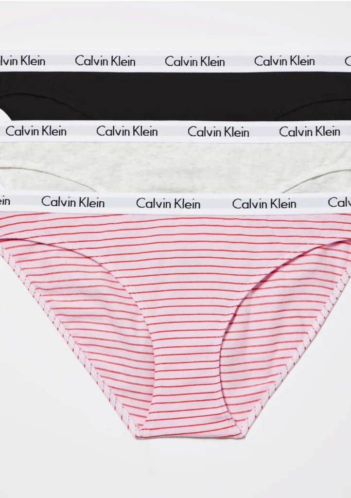 Dámské kalhotky Calvin Klein QD3588 3PACK JMR XL Mix