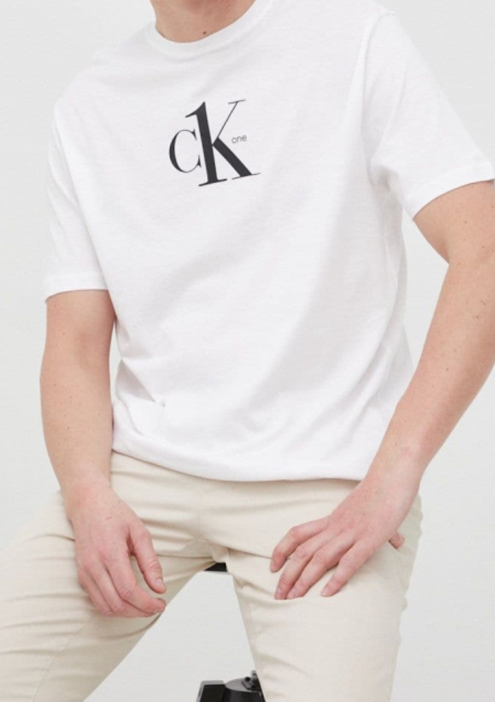 Pánské tričko Calvin Klein CK ONE KM0KM00757 L Bílá