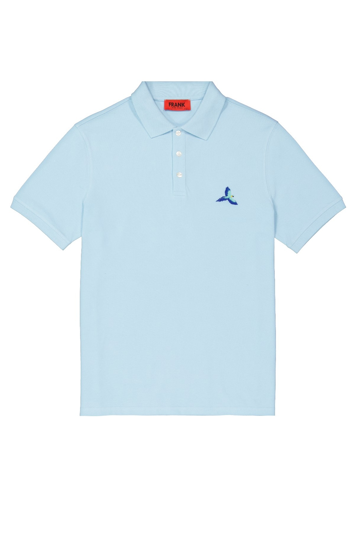 Pánské tričko John Frank JFTPOLO18-MACAW L Sv. modrá